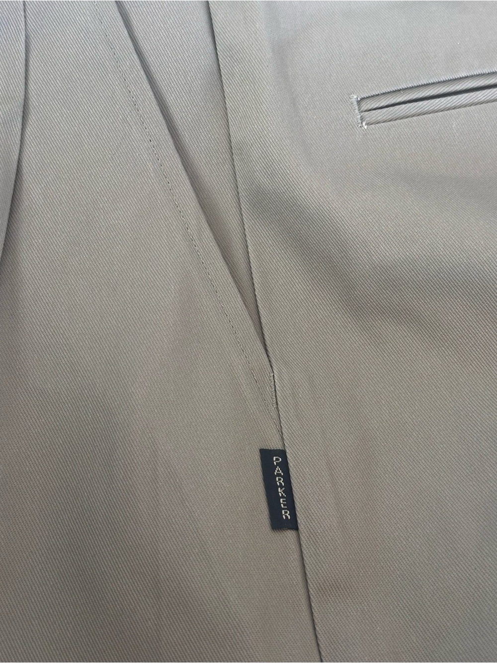 NWT Parker Boys Husky Khaki Dress Pants 32H Pleated Uniform Chinos 32x28.5 - Picture 10 of 15